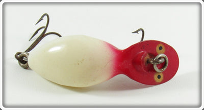 Vintage Heddon Red Head White Wee Tad Lure