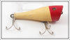 Vintage Creek Chub Red Head White Plunker Lure 3202
