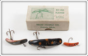 Vintage Helin Fly Rod Flatfish Lure Lot Of Three With One Box
