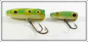 Vintage South Bend Frog Spot Fly Oreno & Trout Oreno Pair