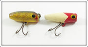 Vintage South Bend Perch & Red Arrowhead Fly Oreno Pair