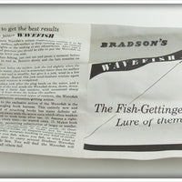 Bradson's Red & White Wave Fish In Box