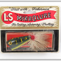 Vintage L&S Bait Co MirroLure Frog Popper Lure On Card