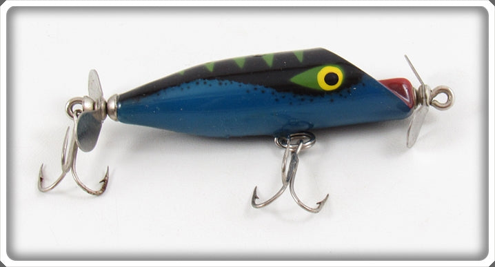 Vintage Penn Dart Blue, Black & Green Flipper Lure