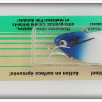 Vintage Heddon White Blue Head Super Sonic Lure On Card