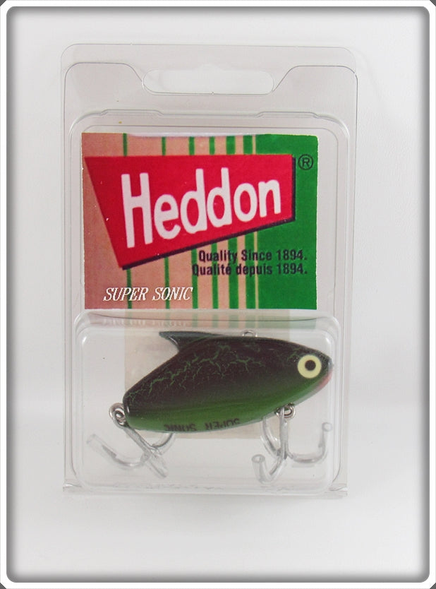 Heddon Black & Green Crackleback Super Sonic Lure In Package