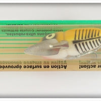 Heddon Yellow & Black Shore Crazy Crawler Lure On Card