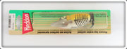 Heddon Yellow & Black Shore Crazy Crawler Lure On Card