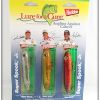 Heddon Lure For The Cure Super Spook Jr Set On Card