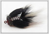 Vintage Heddon Black & White Bass Bug Spook 975 BW Lure 