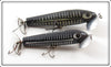 Vintage Fred Arbogast Black Shore Jitterstick Lure Pair