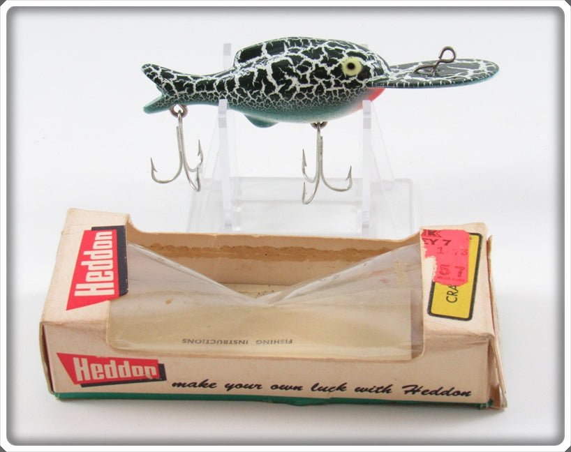 Heddon White & Green Crackleback WGC Crackleback Lure In Box 