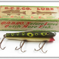 Vintage Creek Chub Frog Spot Darter Lure In Box