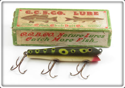 Vintage Creek Chub Frog Spot Darter Lure In Box