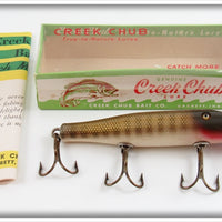 Vintage Creek Chub Pikie Scale Pikie Lure In Box