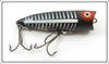 Vintage Heddon Black Shore Chugger Spook Lure 9540 XBW