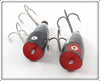 Heddon Black Shore Chugger Jr Pair 9520 XBW