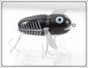 Vintage Heddon Black Shore Plastic Crazy Crawler Spook Lure 9120 XWB