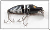 Vintage Heddon Black Shore Jointed River Runt Lure 9330 XBW