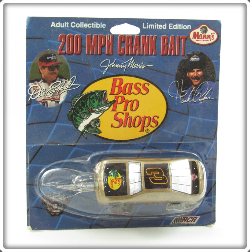Mann's Nascar Dale Earnhardt 200 MPH Crank Bait On Card For Sale
