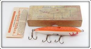 Eureka Bait Co BASS Limited Edition Orange Eureka Wiggler Lure In Box