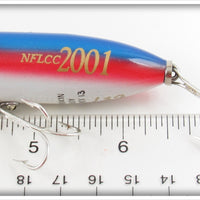 Heddon NFLCC 2001 Limited Edition Red, White & Blue Baby Lucky 13 In Box