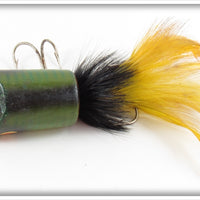 Marathon Bait Co Green Striped Feather Wobbler