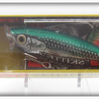 Rapala Stainless Steel Green Mullet Inox Skitter Pop SSP-9 Lure In Box