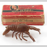 Vintage P & K Large Wonder Crab Lure In Box