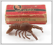 Vintage P & K Large Wonder Crab Lure In Box