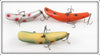 Helin Silver, Orange Spot & Frog Flatfish Lot Of Three