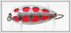 Vintage South Bend Chrome & Red Sun Spot Spoon Lure