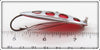 South Bend Chrome & Red Sun Spot Spoon