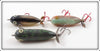 Heddon Fishable Tiny Torpedo & Baby Torpedo Lot Of Three