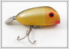 Vintage Wright & McGill Yellow Silver Scale Rustler Lure