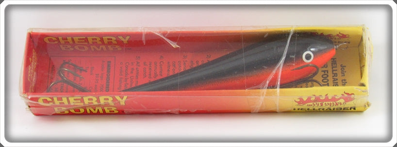 Hellraiser Tackle Co Black Orange Cherry Bomb Lure In Box