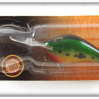 Poe's Green & Black With Glitter Super Cedar Series 400 Lure On Card