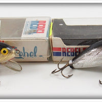 Vintage Rebel Gold & Silver Humpy Lure Pair In Boxes