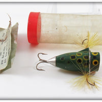 Vintage Airex Frog Spot Popit Lure In Tube