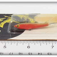 Rapala Gold Fluorescent Red Jigging Lure On Card