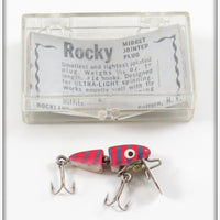 Vintage Rockland Tackle Co Rocky Midget Jointed Plug In Box