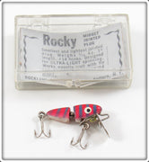 Vintage Rockland Tackle Co Rocky Midget Jointed Plug In Box