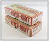 Heddon Shiner Scale & Red Head River Runt Empty Box Pair