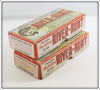 Heddon Shiner Scale & Red Head River Runt Empty Box Pair