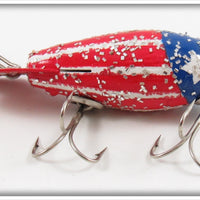 Fisherman Repainted Red, White & Blue Bomber Model 300 Lure