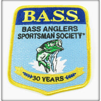 B.A.S.S. Bass Anglers Sportsman Society 30 Years Patch 