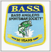 B.A.S.S. Bass Anglers Sportsman Society 30 Years Patch 