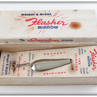 Vintage Wright & McGill Flasher Minnow Lure In Box 