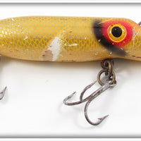 Vintage Hook Bros Yellow & Silver Scale #5 Salmon Plug Lure