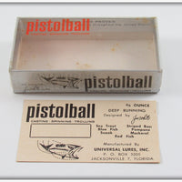 Vintage Universal Lures Inc Pistolball Empty Lure Box 